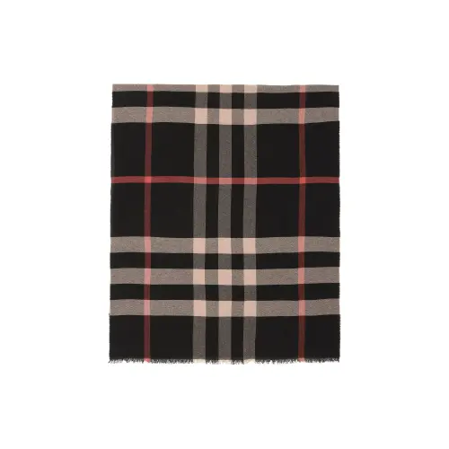 Burberry Sheep Wool Knit Scarves Unisex Multicolor