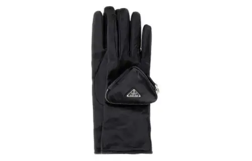 Prada Logo Pouch-Detailed Gloves