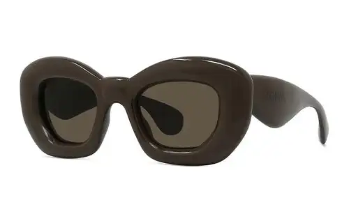LOEWE Cat Eye Sunglasses Men's Brown