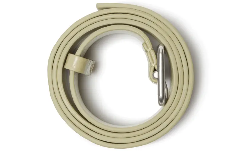 Burberry Solid Color Design, Pin Buckle Leather Belts Women's Beige Width 3CM