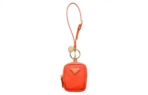PRADA Re Edition Fabric Clutch Mini Women's Orange