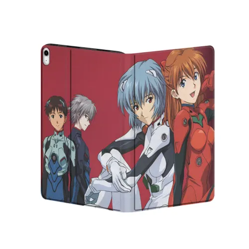Xiaogu Neon Genesis Evangelion Cartoon Animation Trendy Brand Silicone Skin Texture Suitable for Apple iPad Pro 2020 Edition/12.9-inch/11/2022/Air5/4/2/10th Generation 10.9-inch/iPad9/8/ Tablet Protective Case