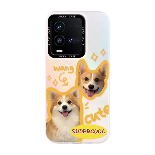 Small bone ABS+PC material, creative, fun and cute corgi dog trendy brand acrylic mobile phone case, suitable for vivoiQOO12pro/11/10/9/8/Neo9/Neo8/Neo7/Neo6/Neo5/z8/y53s trend