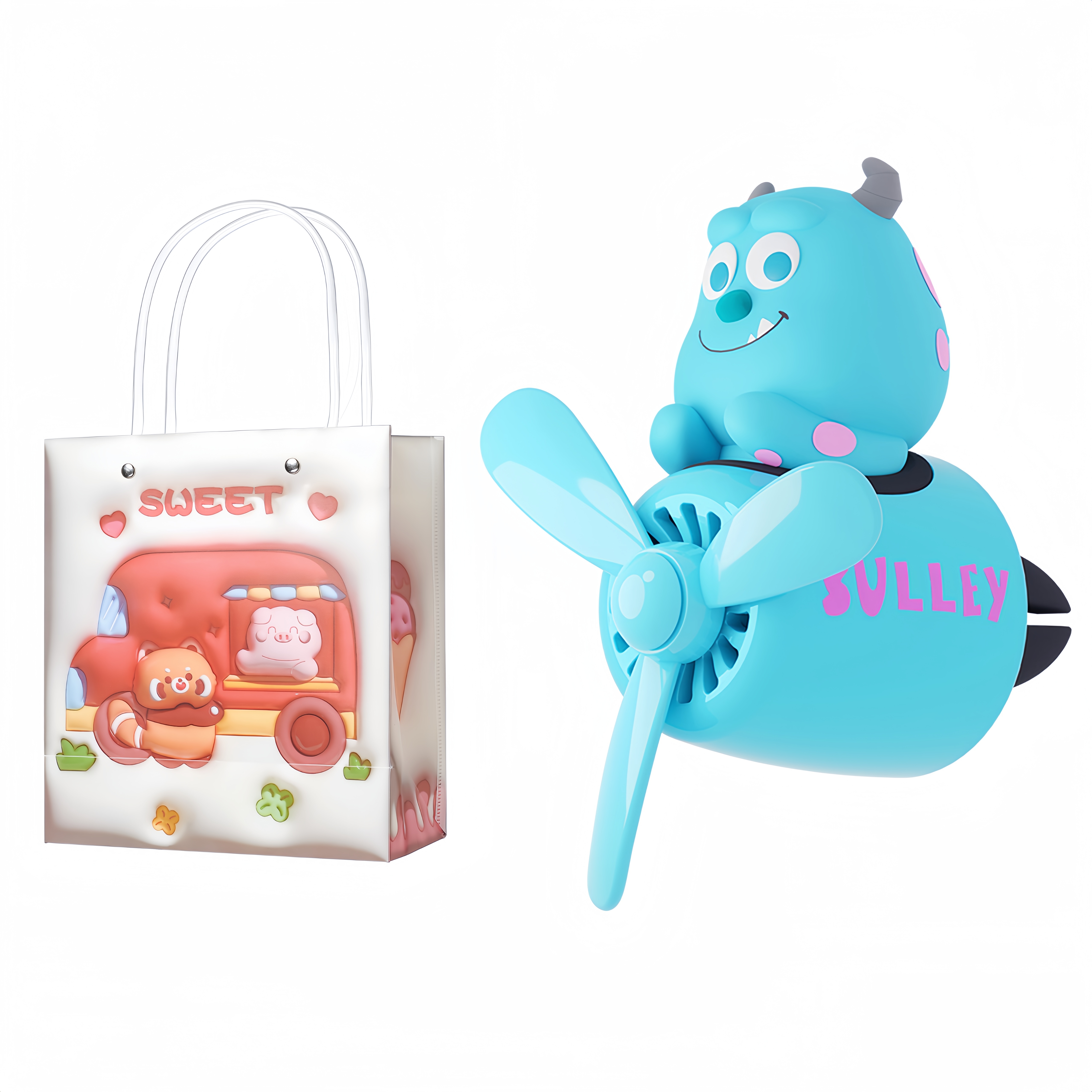 Disney Disney, monster, rotating cartoon cute high quality airplane, perfume, fresh perfumed aromatherapy
