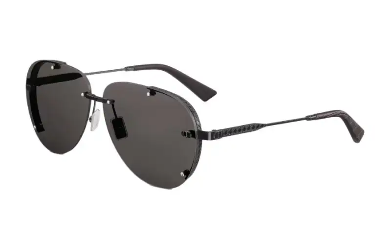 DIOR Irregular Shape Sunglasses Men's Black