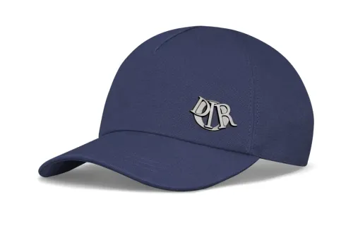 DIOR Cotton Baseball Caps Men's Marine Blue