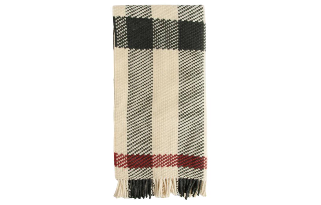 Женский шарф Burberry Striped Wool Scarf (бежевый)