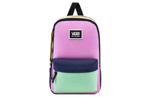 Vans Polyester Backpack Regular Women's Multicolor Pink