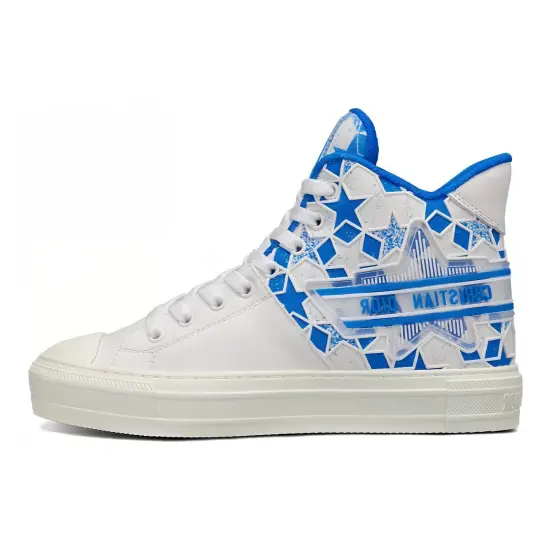 DIOR Walk'N'DIOR Star Bright Blue White DIOR Etoile Motif Women's