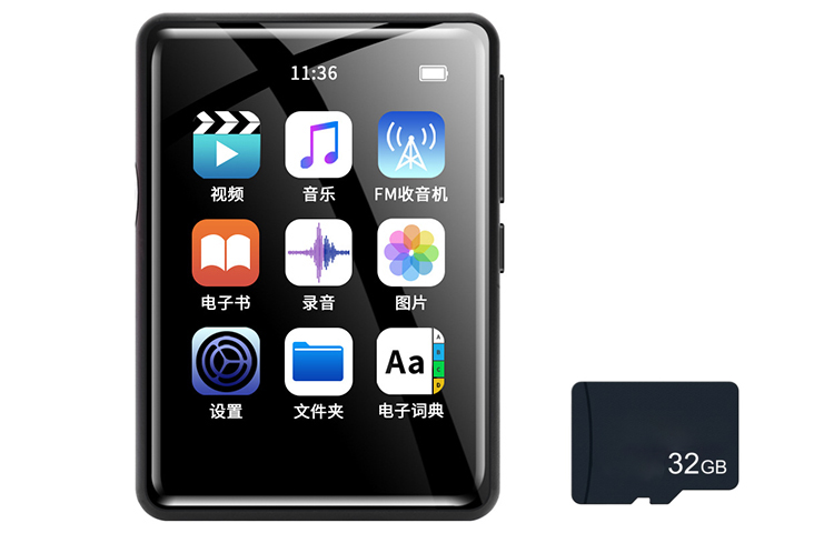 Eggshell Factory D.K. CREATIVE WORKSHOP MP3 Walkman M8 student retro HIFI listening MP4 music video player 3.0-inch full touch screen function English dictionary e-book recording junior high school college English listening