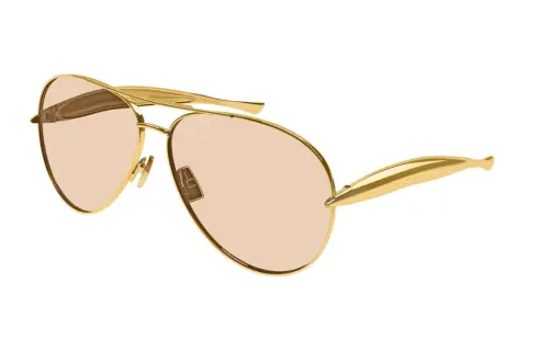 Bottega Veneta Eyewear Aviator Frame Sunglasses