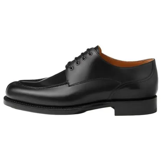 HERMES Dress Shoes Men Low-Top Black