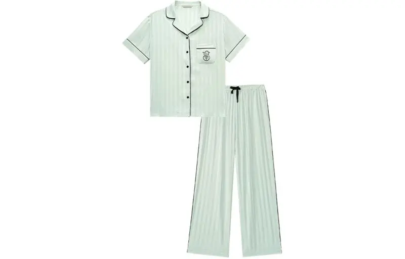 Victoria's Secret Pajama Set Women's Light Jadeite Green