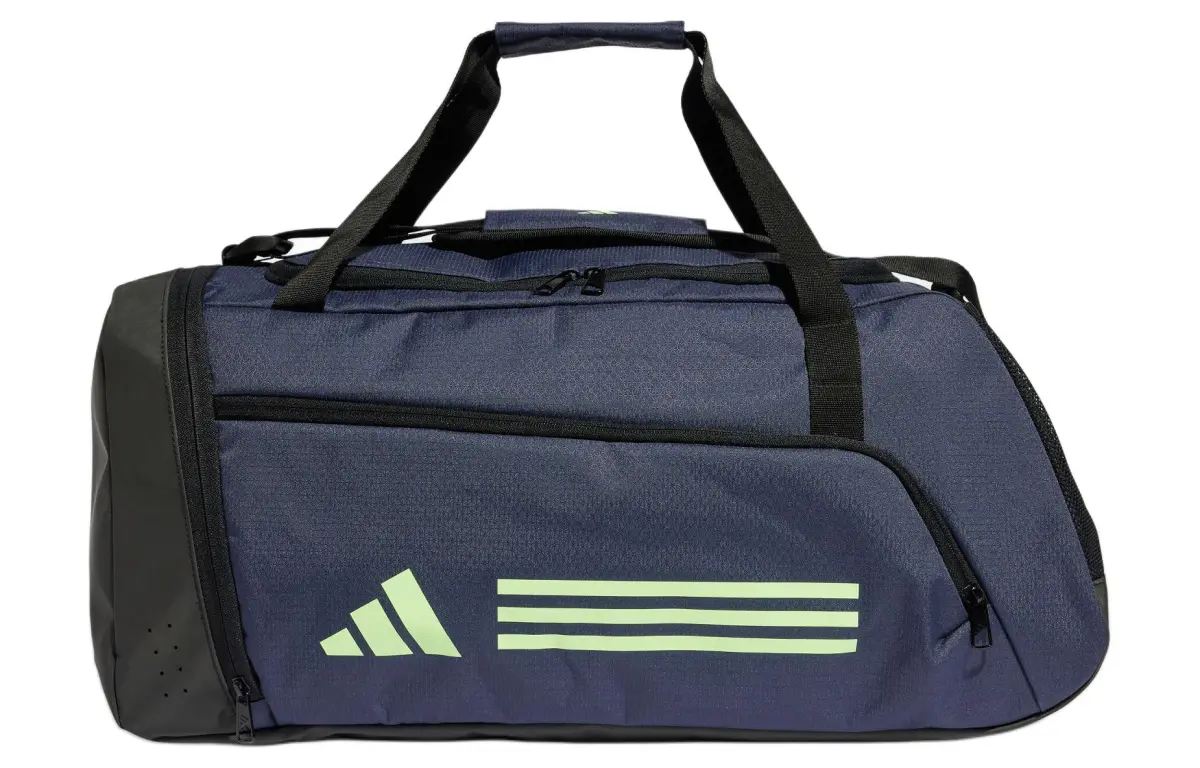 Adidas Essential Recycled Material One Shoulder Handbag, Travel Bag Regular Unisex Dark Navy Blue & Light Green