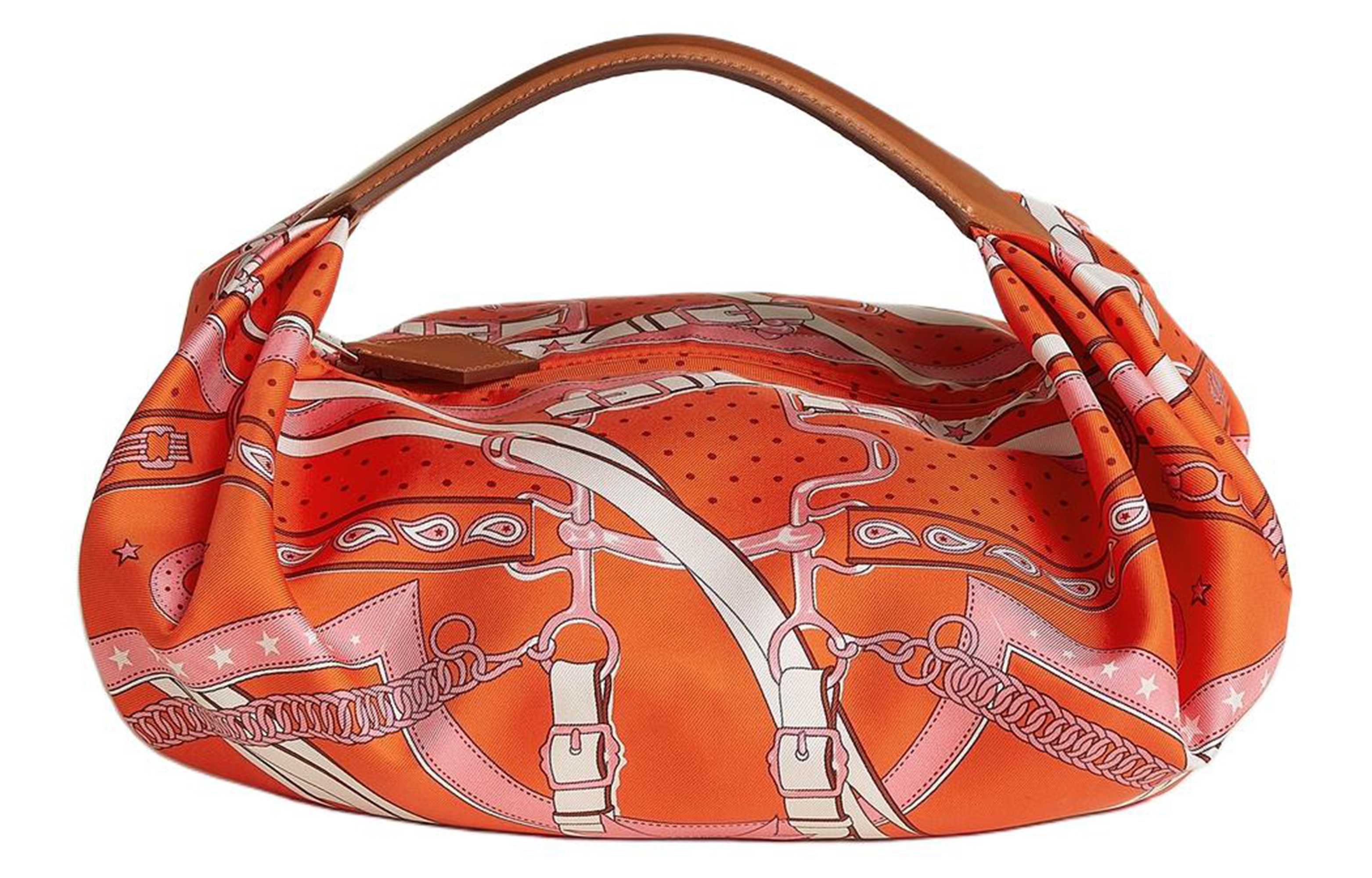 Женская сумка Hermes Balusoie (оранжево-желтая)