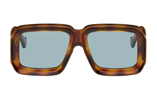 LOEWE Acetate Rectangular Sunglasses Women's Tortoiseshell