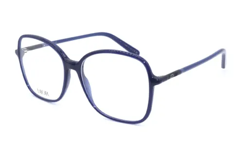 DIOR Acetate Butterfly Eyeglass Frames Unisex Blue