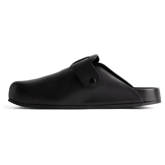 Balenciaga Sunday Leather Clogs 'Black' Women's