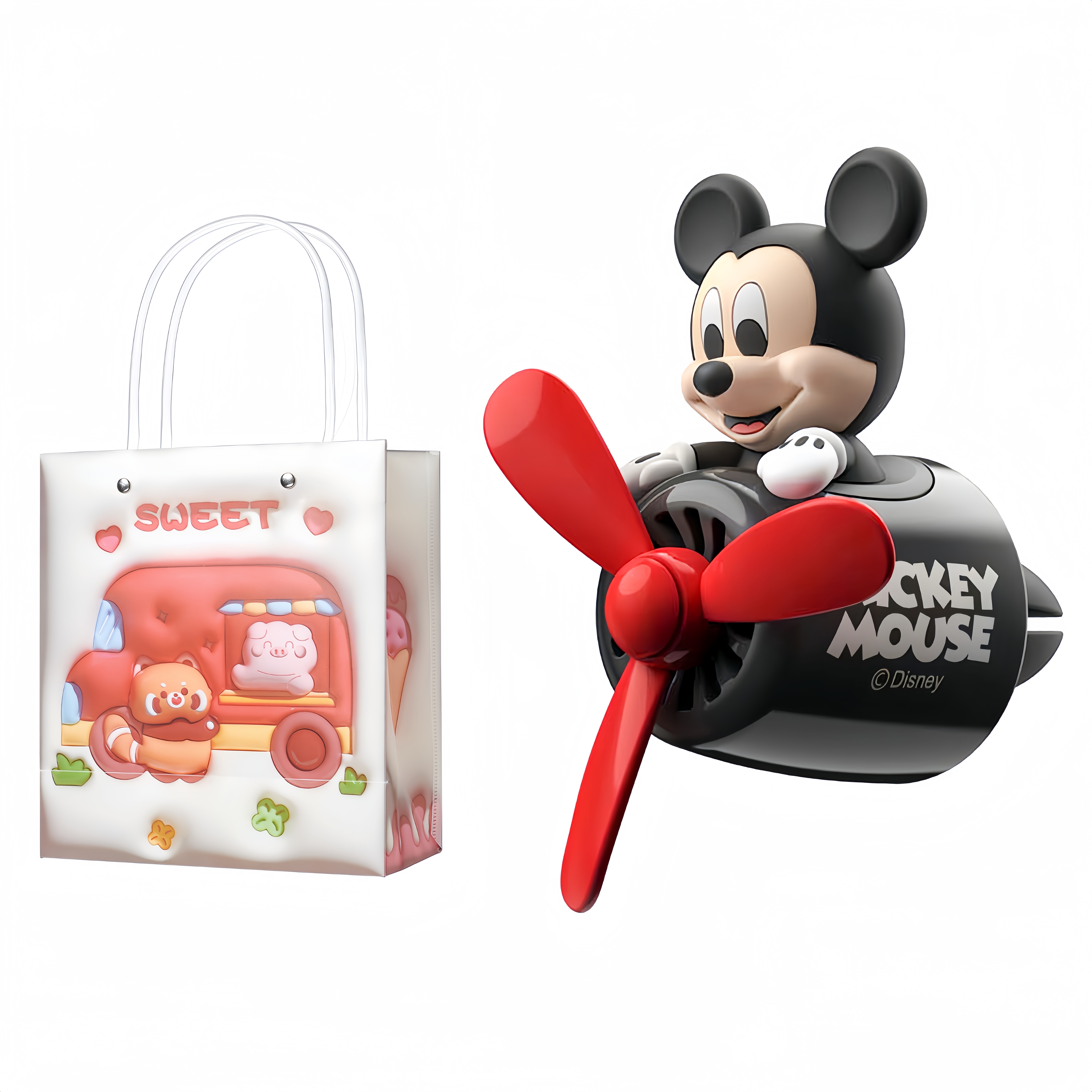 Disney Disney, rotating airplane, cartoon cute aromatherapy for auto, high quality nail decoration, pendant, fresh perfumed perfume