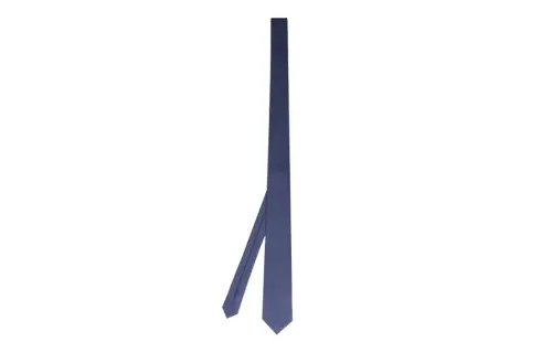 HERMES Silk Ties Men's Marine Blue