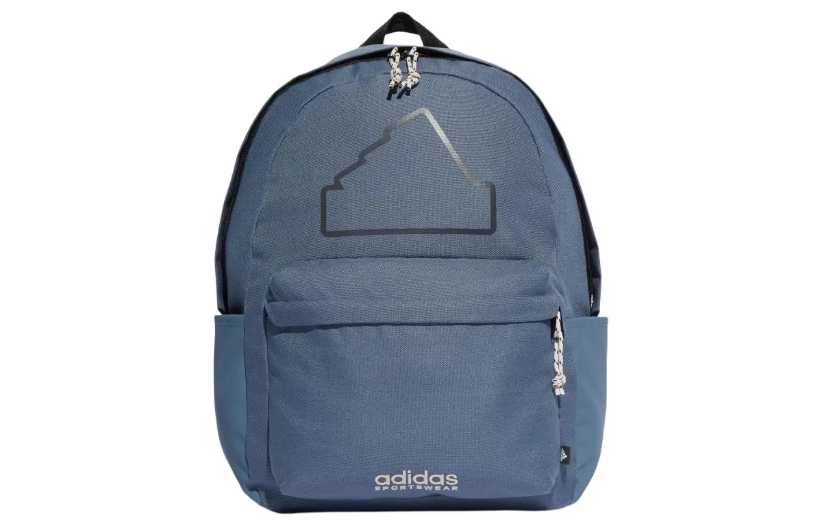 Adidas Polyester Backpack Regular Unisex Ink Blue & Black & Light Gray