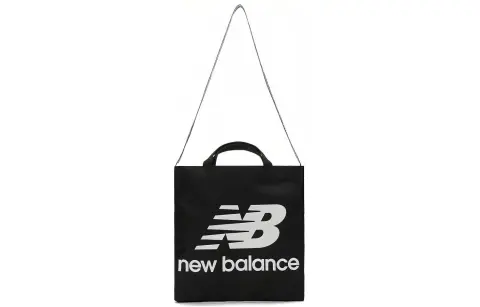 New Balance Athleisure Fabric Tote Bag, Shopping Bag, Portable Crossbody Bag, Shoulder Bag Unisex Black