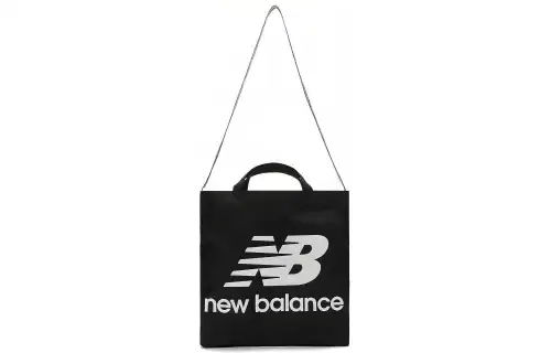 New Balance Athleisure Fabric Tote Bag, Shopping Bag, Portable Crossbody Bag, Shoulder Bag Unisex Black