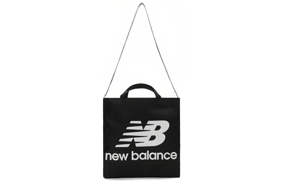 New Balance Athleisure Fabric Tote Bag, Shopping Bag, Portable Crossbody Bag, Shoulder Bag Unisex Black