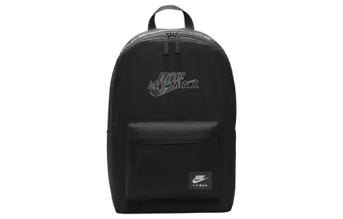 Nike Polyester Backpack Regular Unisex Black & Reflection Silver