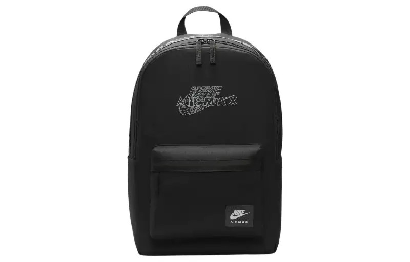 Nike Polyester Backpack Regular Unisex Black & Reflection Silver