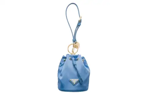 PRADA Re EditionRe Nylon Fabric Clutch Mini Women's Water Wave Blue