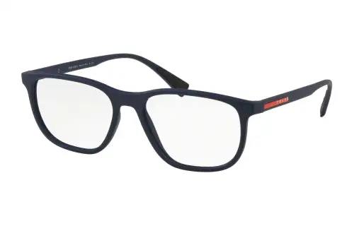 PRADA Propionate Square Eyeglass Frames Men's Blue