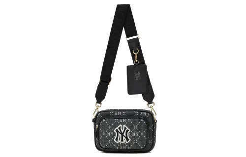 MLB Artificial Leather Combo Bag, Camera Bag, Shoulder Bag, Crossbody Bag Regular Unisex Black