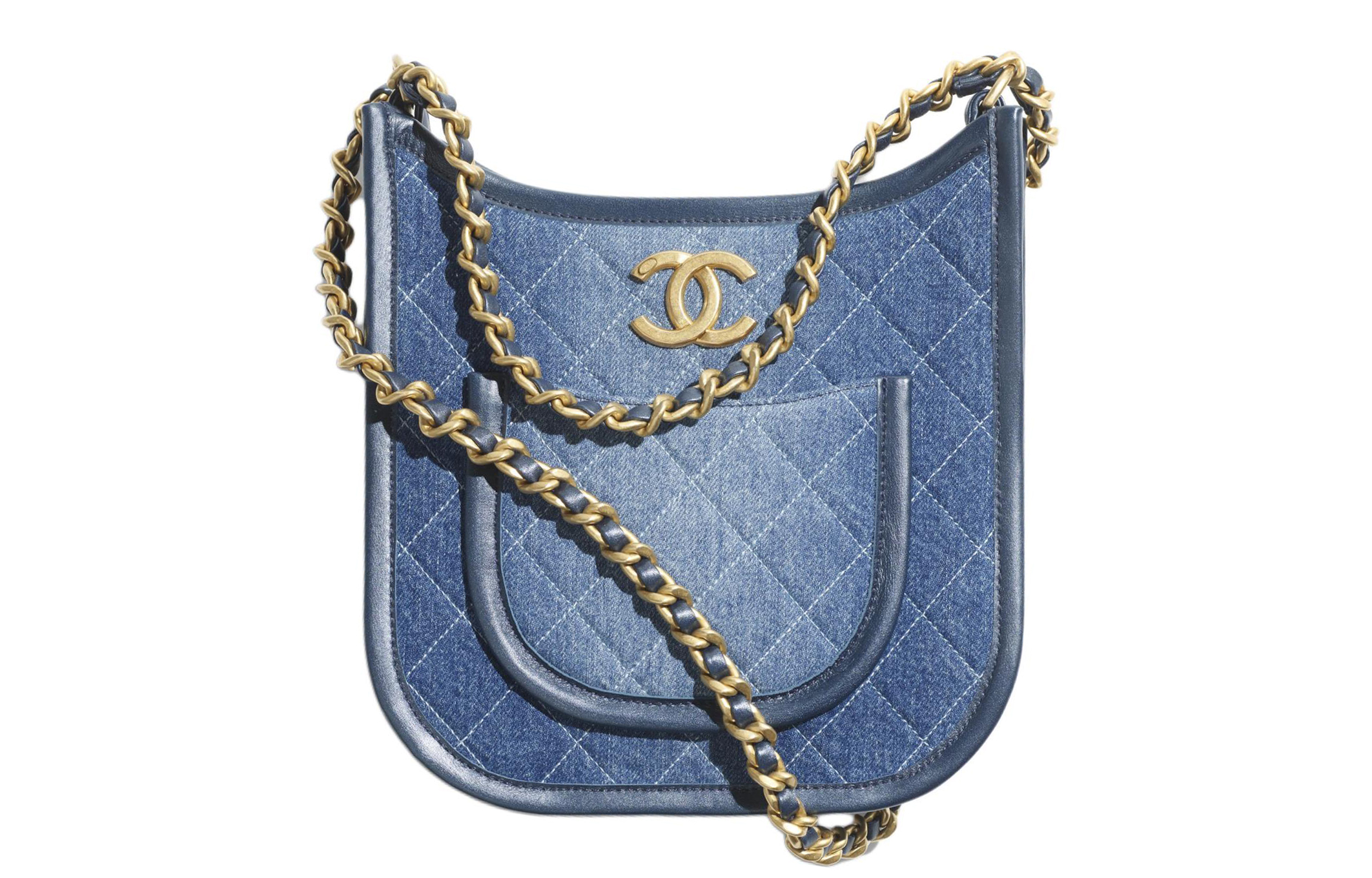 Женская сумка Chanel Denim Bag (синяя)