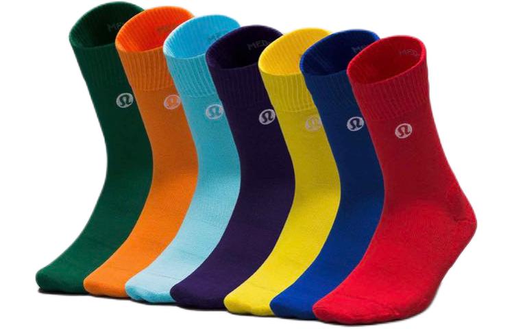 Lululemon Crew Socks Women’s 7 Pack Rainbow