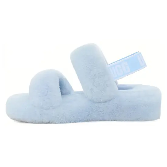 UGG Fluff Plush Slippers Women's Cricke Blue