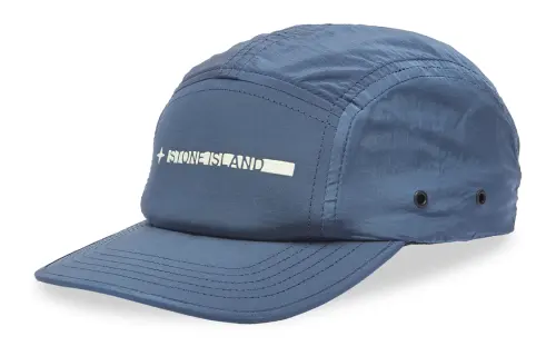 STONE ISLAND Recycled Nylon Baseball Caps Unisex Blue