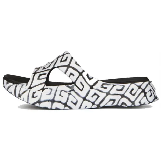 GIVENCHY Monogram Stylish Sandals Men's Black White