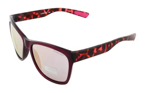 Nike Cellulose Acetate Stainless Steel Titanium Cat Eye Sunglasses Unisex Purple