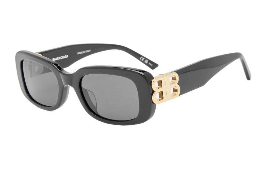 Balenciaga Recycled Acetate Rectangular Sunglasses Men's Black