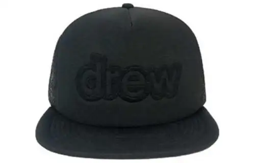 Drew House Polyester Baseball Caps Unisex Black