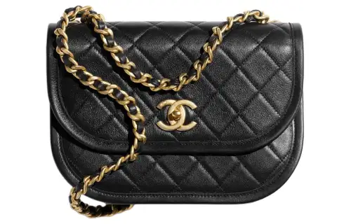 CHANEL Shoulder Bag, Crossbody Bag Cow Leather Women's Black