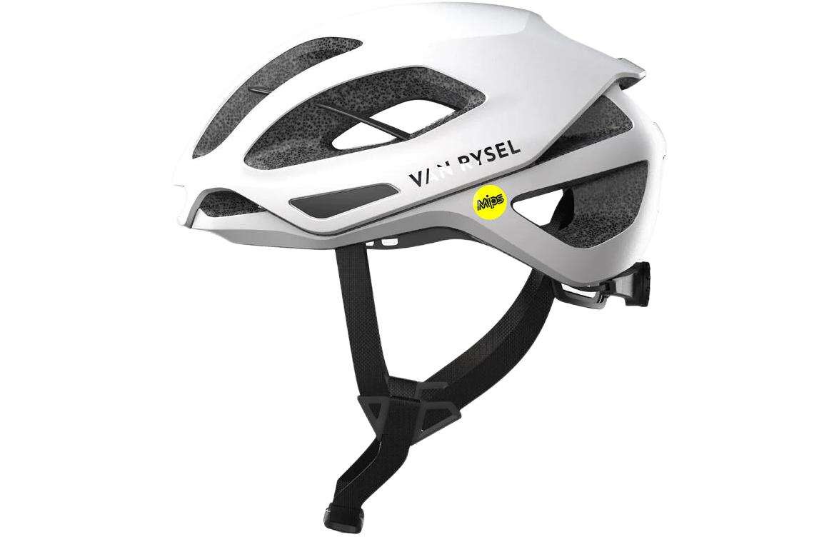 DECATHLON Road Cycling Helmets Polystyrene, Polycarbonate, Polyurethane, Polyester, Polyurethane Unisex Half Helmet