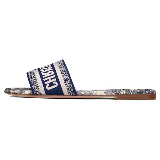 DIOR Dway Slide Slippers Women's Blue/Brown White