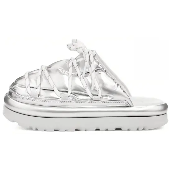 UGG Hi Shine Spaceslider Slide Silver Women's