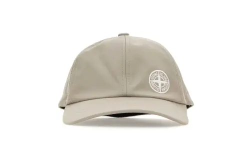 STONE ISLAND Cotton, Polyester, Elastane Baseball Caps Unisex Beige