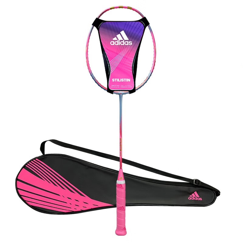 Adidas RK808501 Full Carbon Badminton Rackets Lightweight Offensive Type Heavy Head, Stiff Shaft Upper Class Women’s