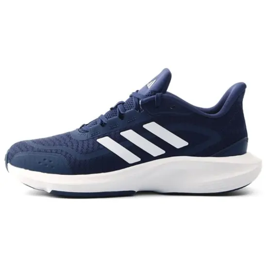 Adidas Cushioned Wear Resistant Breathable Lightweight Low Top EVA Rubber Casual Running Shoes Unisex Blue White