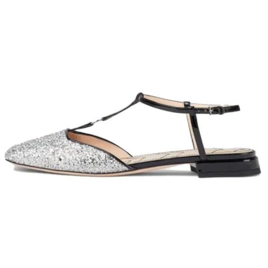 GUCCI Women's Casual Shoes Women's Black Silver