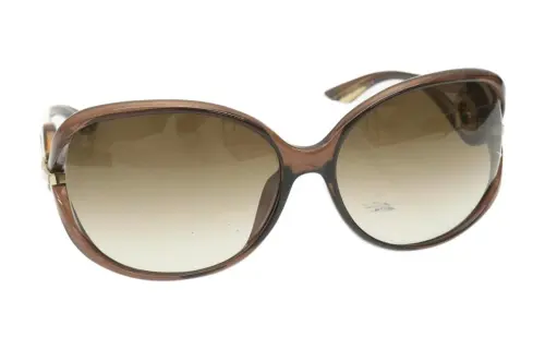 DIOR Irregular Shape Sunglasses Unisex Brown